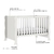 Berço Americano Mini Cama Laís Branco Carolina Baby na internet