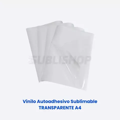 Vinilo Autoadhesivo Sublimable Transparente A4