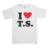 PLAYERA I LOVE T.S