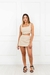 Cropped Decote Reto Linho - comprar online