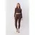 Crop top Duo Line, Chocolate - Sweet Lady - comprar online