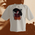 Camiseta Lady Gaga MAYHEM Dance or Die Color Oversized Off White / Laranja - comprar online
