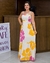 Vestido Longo Evasê Viscolinho Estampado 013