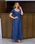 Vestido Longo Evasê Jeans Cor Lisa 002