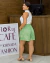 Imagem do Short Feminino Cintura Alta Viscolinho Estampado 001