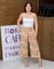 Calça Feminina Pantacourt Viscolinho Estampada 001 na internet