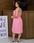Vestido Curto Evasê Viscolinho Cor Lisa 002 - comprar online