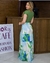 Saia Feminina Longa Viscolinho Estampada 002 - comprar online