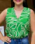 Blusa Feminina Alça Viscolinho Estampada 008
