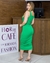 Vestido Midi Tubinho Canelado Cor Lisa 001 - loja online