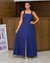 Vestido Longo Evasê Linho Cor Lisa 001