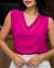 Blusa Feminina Alça Viscolinho Cor Lisa 006 - Flor de Café Moda