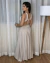 Vestido Maxi Midi Viscose Sarjada Recorte em V - comprar online