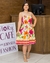 Vestido Curto Evasê Viscolinho Estampado 001