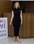 Vestido Midi Tubinho Ribana Cor Lisa 003