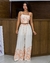 Conjunto Feminino Calça Cropped Viscolinho Estampado 002