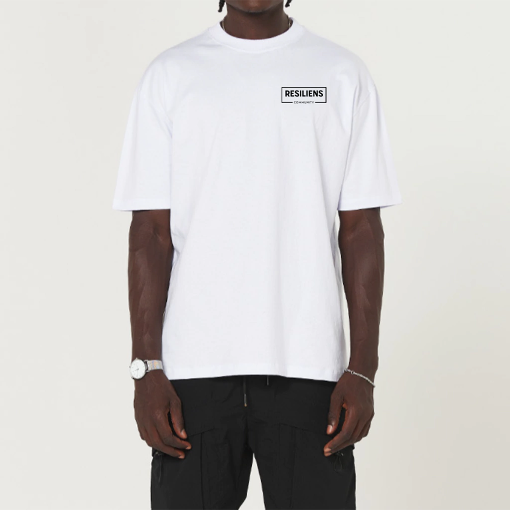 Camiseta Streetwear Resiliens Community Branco