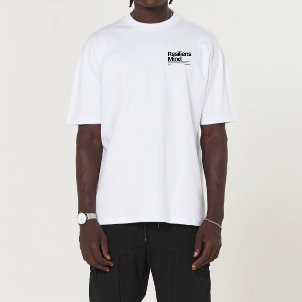 Camiseta Streetwear Resiliens Mind Branco
