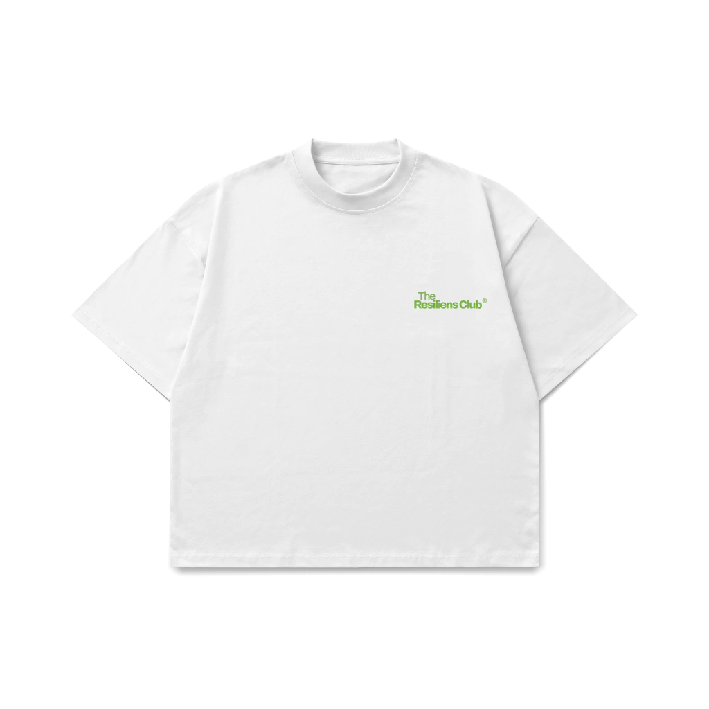 Camiseta Boxy The Resiliens Club Branco