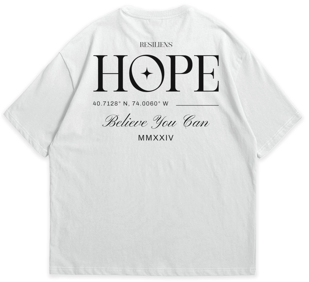 Camiseta Oversized Hope Branco