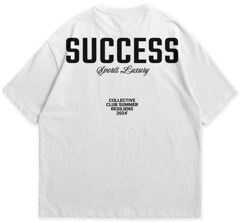 Camiseta Oversized Success Branca