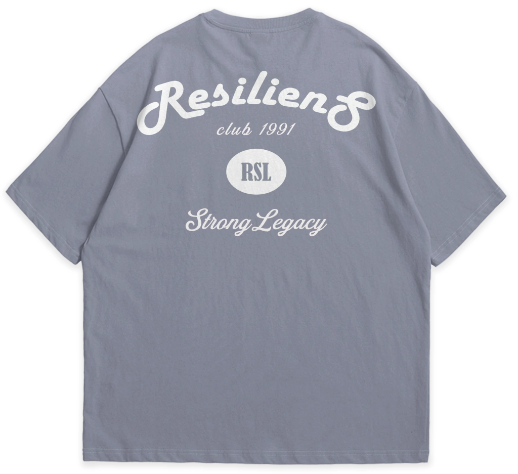 Camiseta Oversized Classic Strong Legacy Cinza