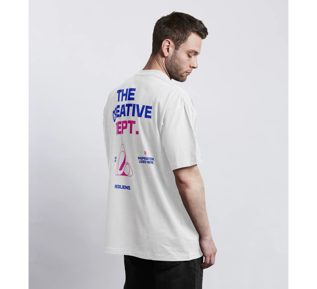 Camiseta Oversized CREATIVE DPT Branca