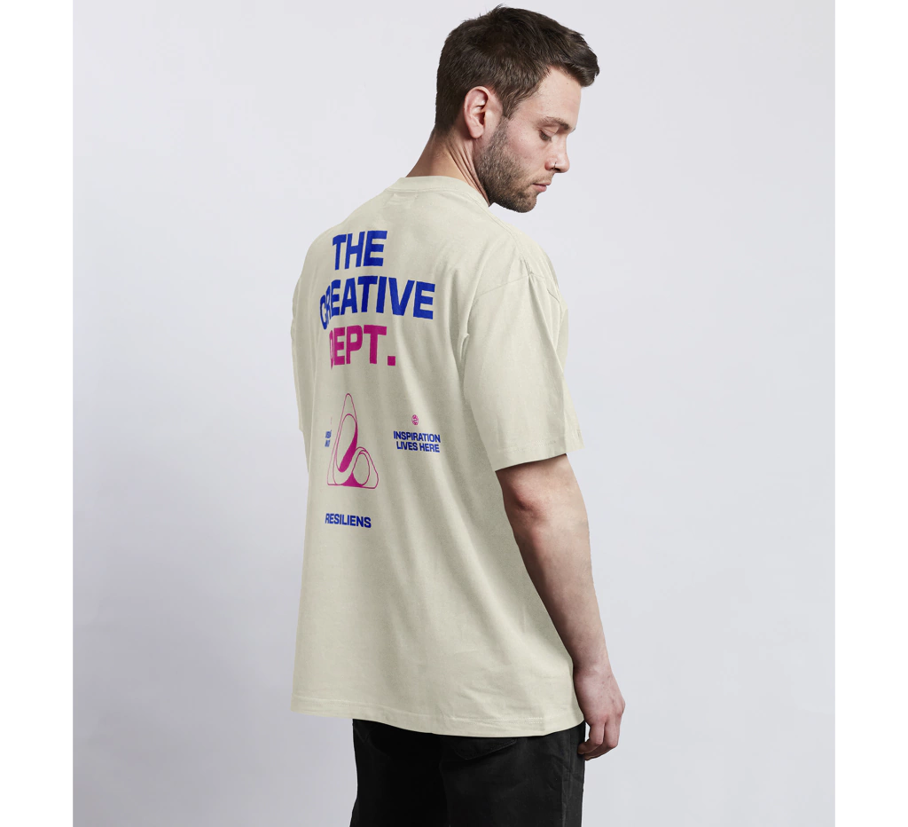 Camiseta Oversized CREATIVE DPT Off White
