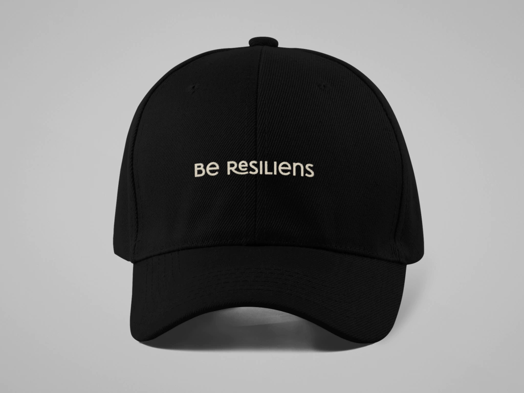Boné Resiliens Preto - Estampa Be Resiliens
