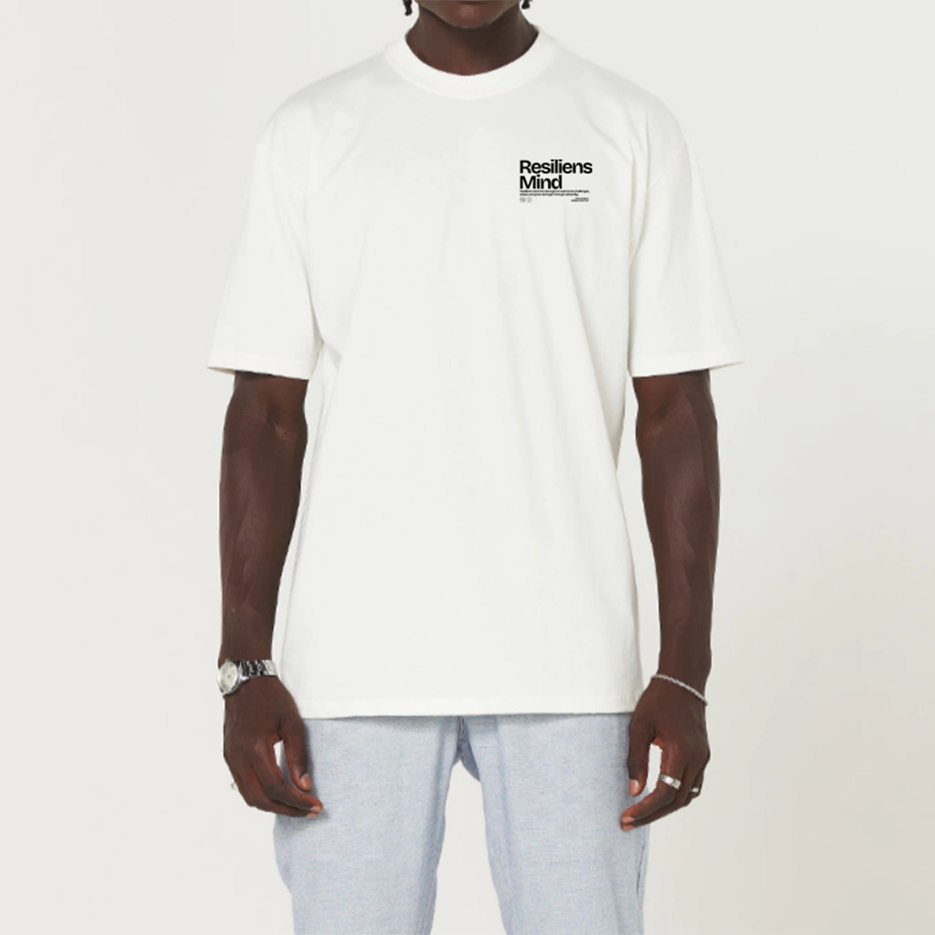 Camiseta Streetwear Resiliens Mind OffWhite