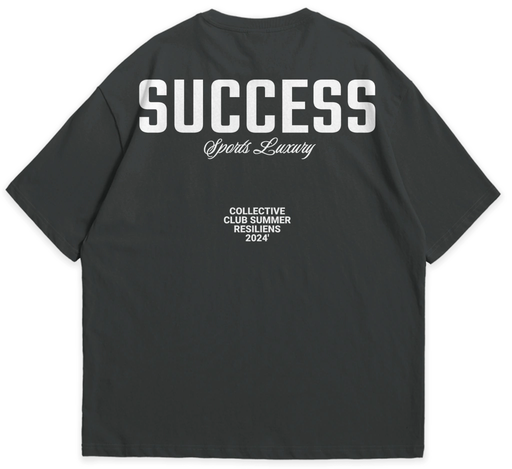 Camiseta Oversized Success Preto