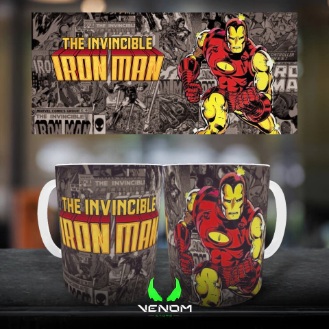 Taza Iron Man comic