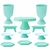 Kit Decoração Mesa de Festa com Vaso Dubai,Boleira Popi,Boleira Slim,Mesa de Doce e Band Sextavada - comprar online
