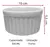 Ramequim De Porcelana Branco 10x5cm - comprar online
