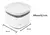 Pote Organizador Hermético Block 450ml Mesa Mantimentos - Aspen Decor