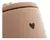 Kit Com 2 Potiche Decorativo De Cerâmica C/ Detalhe Coração - Bege - comprar online