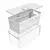 Organizador De Geladeira Com Cesto Tampa Clear Fresh 5L - Aspen Decor