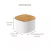 Pote Hermético Mantimentos Organizador Tampa Bambu 0,45l - Aspen Decor