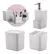 Jogo 3 Pçs De Cozinha Pia Trium Porta Detergente Lixeira - Aspen Decor