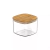 Pote Hermético Mantimentos Organizador Tampa Bambu 0,45l - Aspen Decor