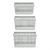 KIT 3 Caixas Organizadoras Grid Closet Quarto Bebê - Aspen Decor