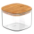 Kit 2 Potes Hermético Para Mantimentos Tampa Bambu 0,45l - Aspen Decor