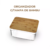 Organizador Clear 3l Tampa De Bambu Armário Cozinha na internet