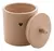 Kit Com 2 Potiche Decorativo De Cerâmica C/ Detalhe Coração - Bege na internet