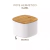Pote Hermético Mantimentos Organizador Tampa Bambu 0,45l - loja online