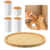 Kit Organizador Giratório Com Potes Porta Tempero Herméticos - comprar online