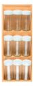 Organizador Temperos 10 peças Keep Bambu - Branco