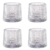 Kit 4pc Copo Baixo P/ whisky Giratório Hive 180ml 30055