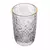 CJ 6 Copo Alto De Cristal Martelado Fio De Ouro Petra 430ml - loja online