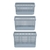 KIT 3 Caixas Organizadoras Grid Closet Quarto Bebê - comprar online